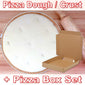 10" Round PREMIUM Pizza Dough & Corrugated Box Set - RETAIL