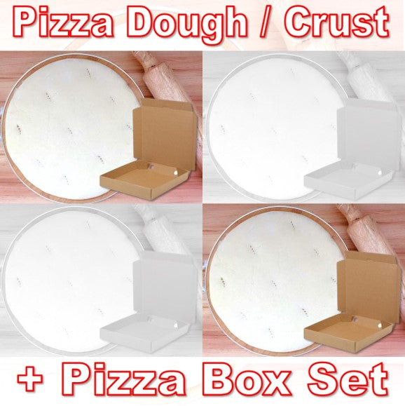 11" Round PREMIUM Pizza Dough & Corrugated Box Set - RETAIL