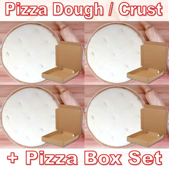 11" Round PREMIUM Pizza Dough & Corrugated Box Set - RETAIL