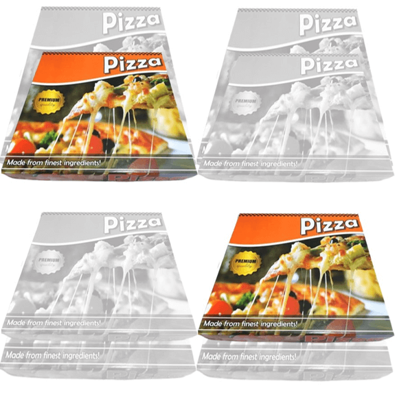 10" Claycoated Pizza Box DELI ORANGE